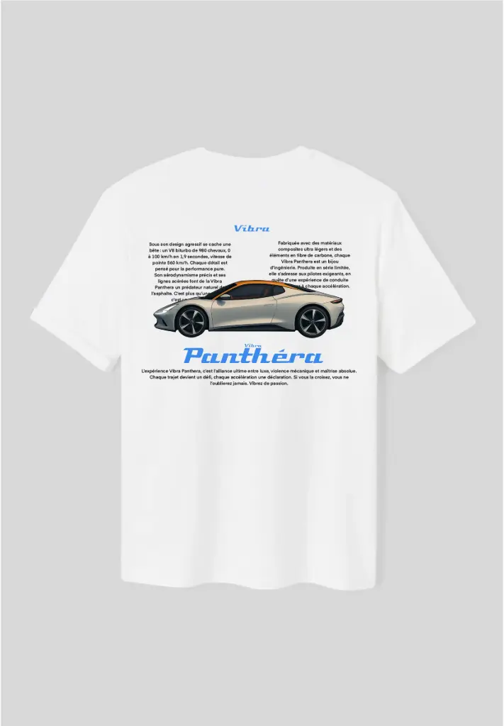 T-Shirt Vibra Panthéra Bleu Clair