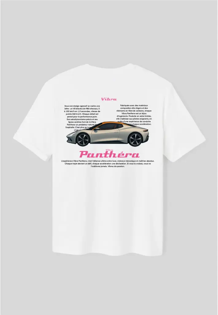 T-Shirt Vibra Panthéra Rose